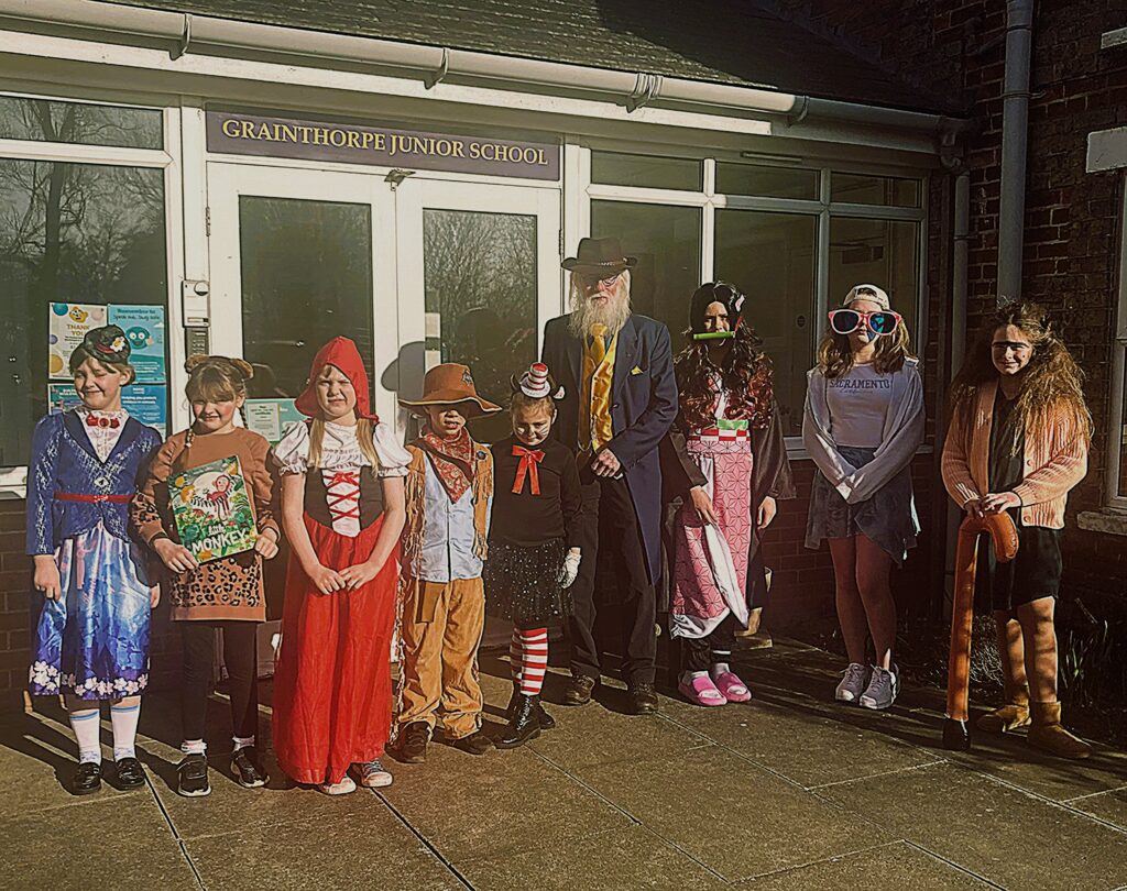 Storytelling in Grainthorpe Junior School for World Book Day