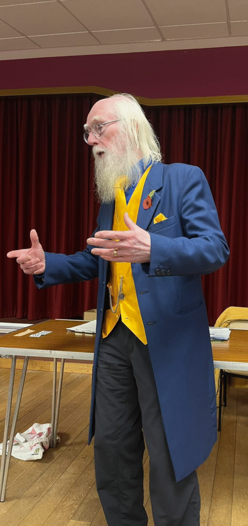Keith storytelling at Sutton On Sea Womans Institute